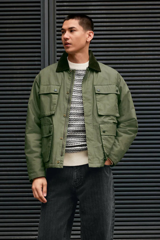 Olive Cargo Jacket