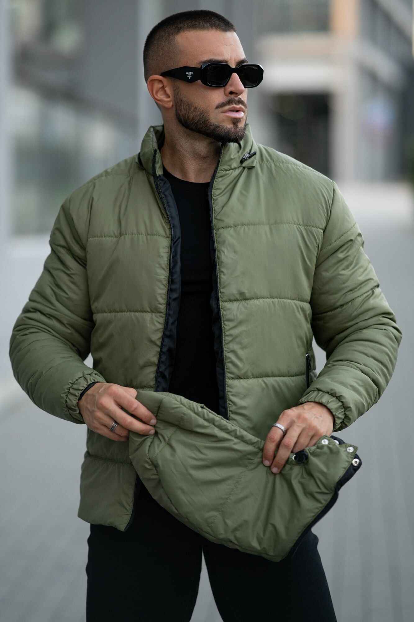 Green Puffer Jacket